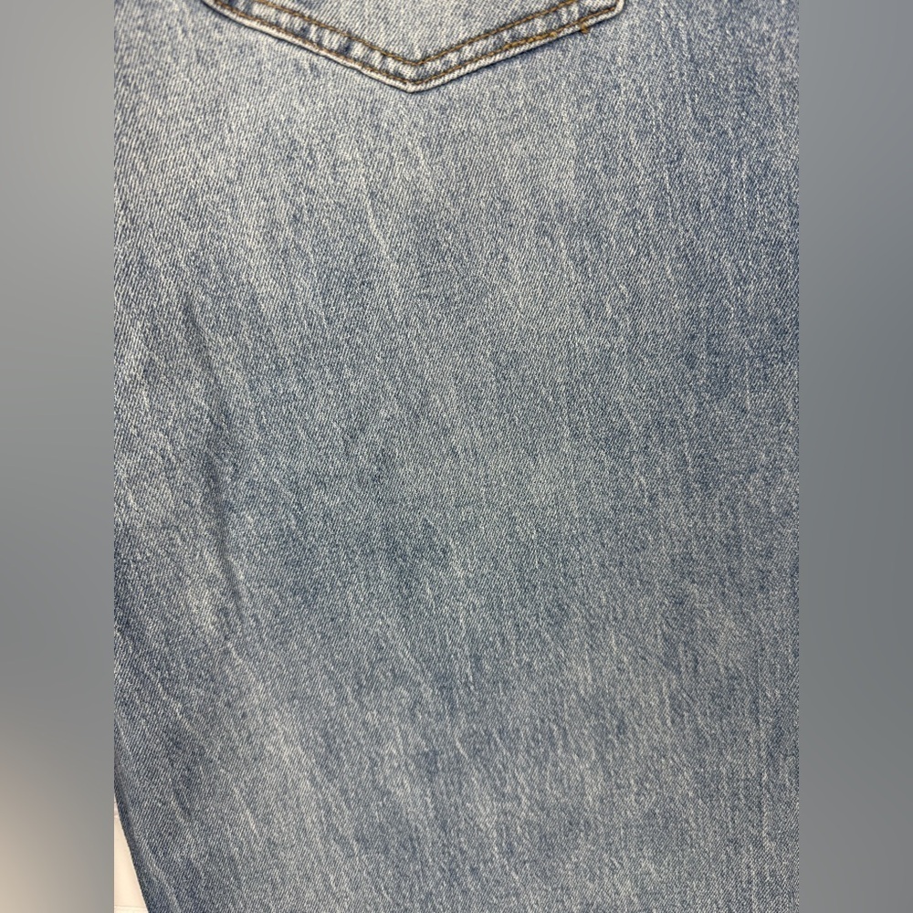 Oliver Logan women’s medium wash Aberdeen wide leg crop denim jeans. Size 33 NWT - Picture 7 of 10